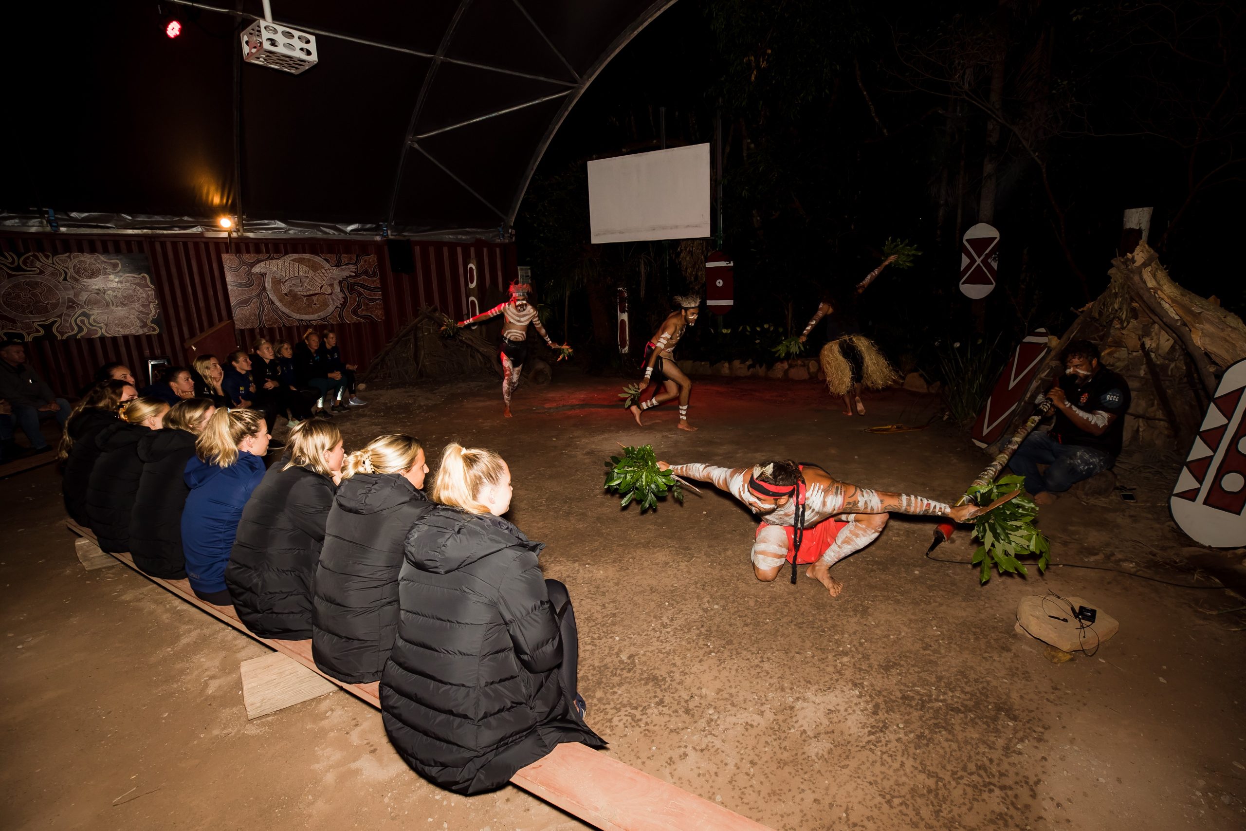 Amy Ridge organised for the women's water polo team to go to an Indigenous cultural experience.