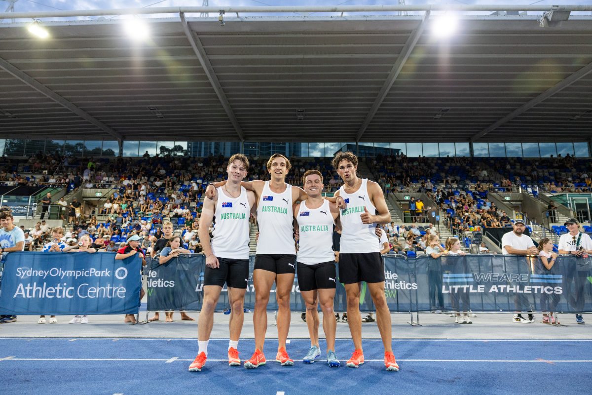 National relay record shattered at Sydney Track Classic